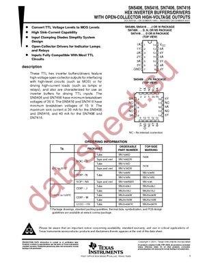 SN7406DRG4 datasheet  